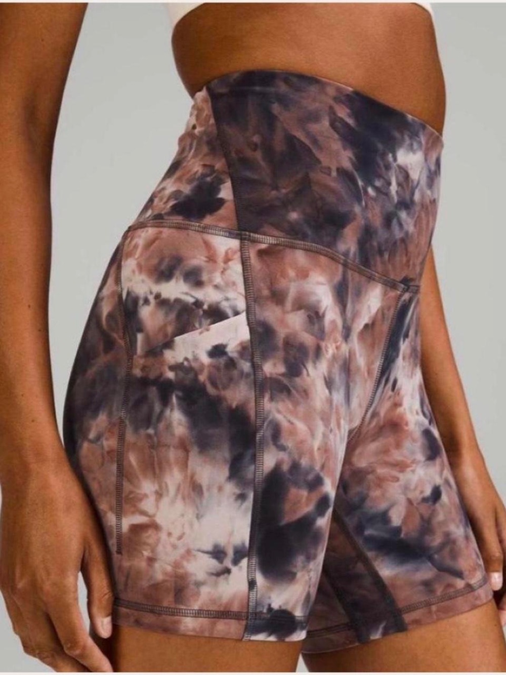 Lululemon Align High-Rise Biker Short 6” with Pockets Diamond Dye LIKE NEW